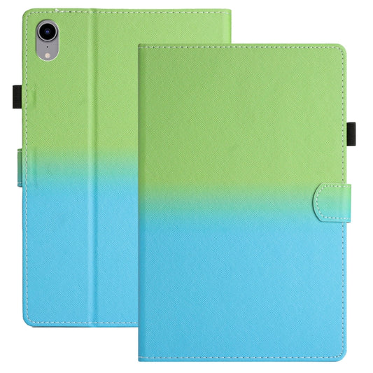 For iPad Pro 11 2024 Stitching Gradient Smart Leather Tablet Case(Green Blue) - iPad Pro 11 2024 Cases by buy2fix | Online Shopping UK | buy2fix