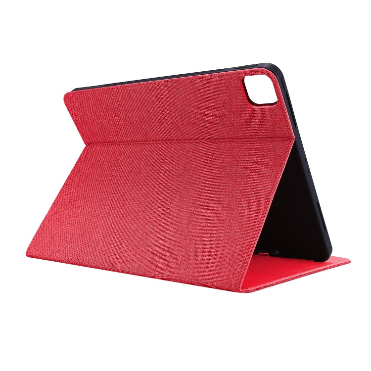 For iPad Air 11 2024 Fabric Leather Tablet Case(Red) - iPad Air 11 2024 Cases by buy2fix | Online Shopping UK | buy2fix