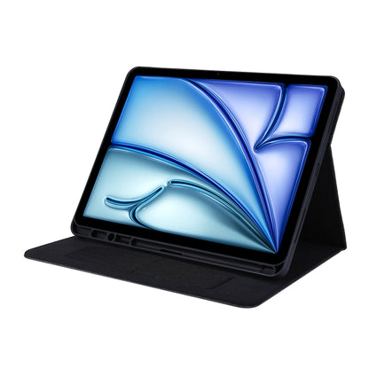 For iPad Air 13 2025 / 2024 Fabric Leather Tablet Case(Black) by buy2fix