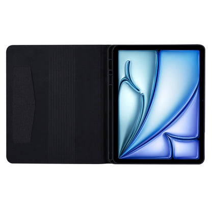 For iPad Air 13 2025 / 2024 Fabric Leather Tablet Case(Black) by buy2fix
