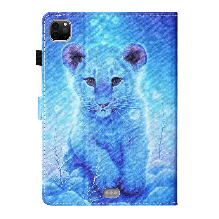 For iPad Pro 11 2024 Coloured Drawing Stitching Smart Leather Tablet Case(Little Tiger) - iPad Pro 11 2024 Cases by buy2fix | Online Shopping UK | buy2fix