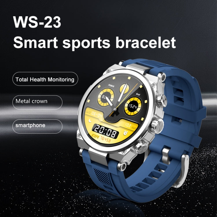 WS-23 1.52 inch IP67 Sport Smart Watch, Support Bluetooth Call / Sleep / Blood Oxygen / Heart Rate / Blood Pressure Health Monitor(Gold+Orange) - Smart Watches by buy2fix | Online Shopping UK | buy2fix