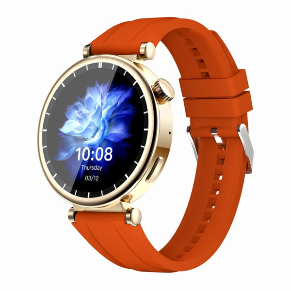 WS520 1.28 inch IP67 Sport Smart Watch, Support Bluetooth Call / Sleep / Blood Oxygen / Heart Rate / Blood Pressure Health Monitor(Gold+Orange) by buy2fix