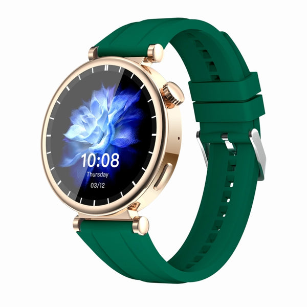 WS520 1.28 inch IP67 Sport Smart Watch, Support Bluetooth Call / Sleep / Blood Oxygen / Heart Rate / Blood Pressure Health Monitor(Rose Gold+Green) by buy2fix