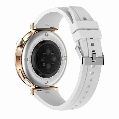 WS520 1.28 inch IP67 Sport Smart Watch, Support Bluetooth Call / Sleep / Blood Oxygen / Heart Rate / Blood Pressure Health Monitor(Gold+White) by buy2fix