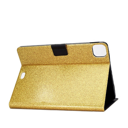 For iPad Pro 11 2024 Varnish Glitter Powder Smart Leather Tablet Case(Yellow) - iPad Pro 11 2024 Cases by buy2fix | Online Shopping UK | buy2fix