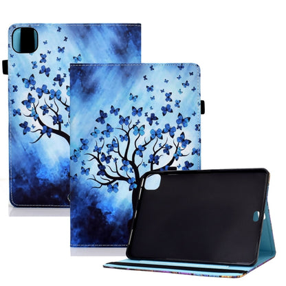 For iPad Pro 11 2024 Painted Elastic Band Smart Leather Tablet Case(Butterfly Tree) - iPad Pro 11 2024 Cases by buy2fix | Online Shopping UK | buy2fix