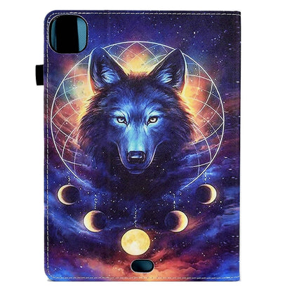 For iPad Pro 11 2024 Painted Elastic Band Smart Leather Tablet Case(Space Wolf) - iPad Pro 11 2024 Cases by buy2fix | Online Shopping UK | buy2fix