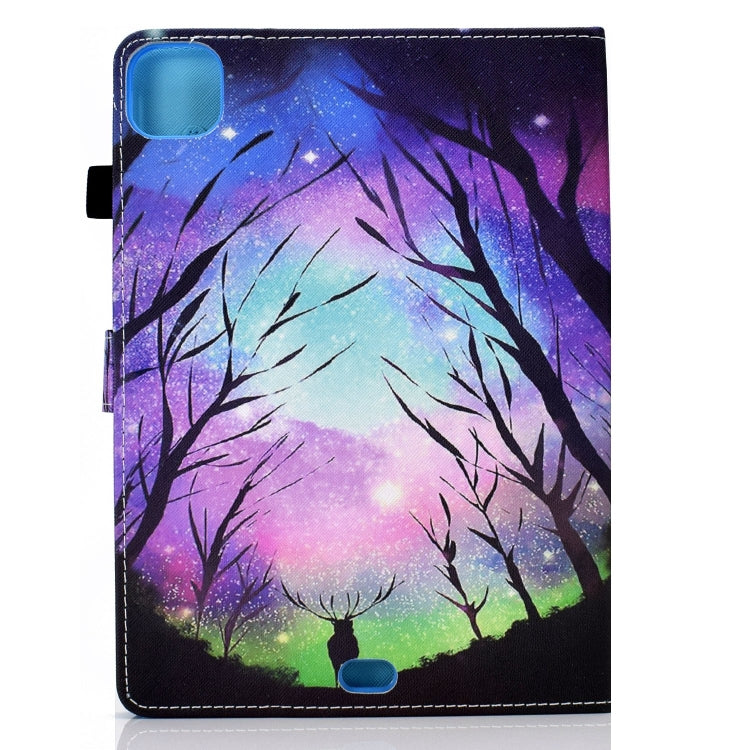 For iPad Pro 11 2024 Painted Stitching Smart Leather Tablet Case(Starry Deer) - iPad Pro 11 2024 Cases by buy2fix | Online Shopping UK | buy2fix