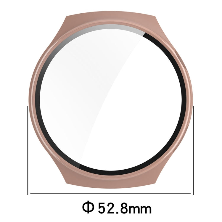 For Huawei Watch 4 Pro Space Edition PC + Curved Glass Film Integrated Watch Protective Case(Pink) - Watch Cases by buy2fix | Online Shopping UK | buy2fix