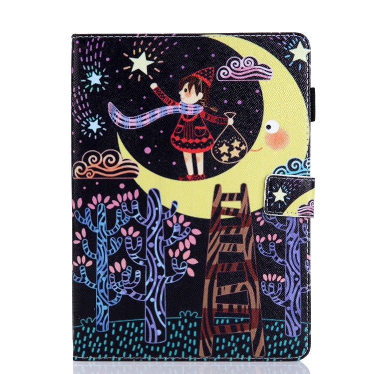 For iPad Pro 11 2024 Colored Drawing Leather Smart Tablet Case(Catch Stars Girl) - iPad Pro 11 2024 Cases by buy2fix | Online Shopping UK | buy2fix