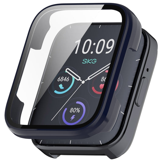 For SKG V9 Tempered Film Integrated PC Watch Protective Cover(Ink Blue) by buy2fix