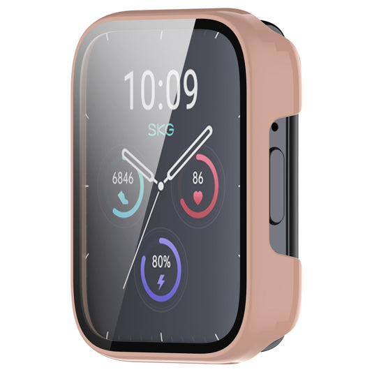 For SKG V9 Tempered Film Integrated PC Watch Protective Cover(Pink) by buy2fix