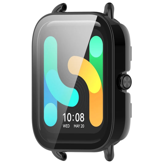 For Xiaomi HayLou GST/GST Lite/RS4 Plus PC + Tempered Film Integrated Watch Protective Case(Black) by buy2fix