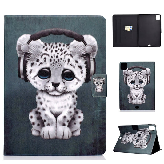 For iPad Pro 11 2024 Voltage Colored Drawing Smart Leather Tablet Case(Music Leopard) - iPad Pro 11 2024 Cases by buy2fix | Online Shopping UK | buy2fix