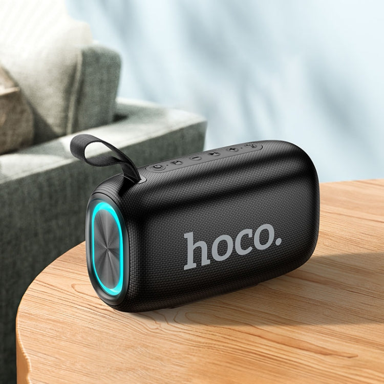 hoco HC25 Radiante Sports Bluetooth 5.2 Speaker Support TWS / FM(Black) - Desktop Speaker by hoco | Online Shopping UK | buy2fix