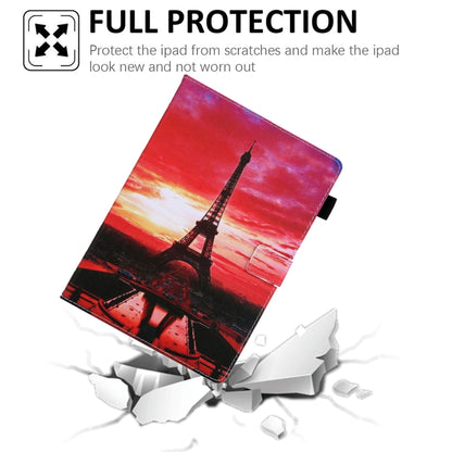 For iPad Pro 11 2024 Colored Drawing Leather Smart Tablet Case(Evening Tower) - iPad Pro 11 2024 Cases by buy2fix | Online Shopping UK | buy2fix