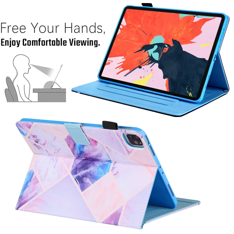 For iPad Pro 11 2024 Colored Drawing Leather Smart Tablet Case(Colorful Grid) - iPad Pro 11 2024 Cases by buy2fix | Online Shopping UK | buy2fix