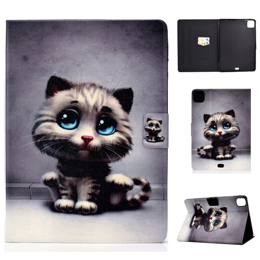 For iPad Pro 11 2024 Voltage Colored Drawing Smart Leather Tablet Case(Cat) - iPad Pro 11 2024 Cases by buy2fix | Online Shopping UK | buy2fix