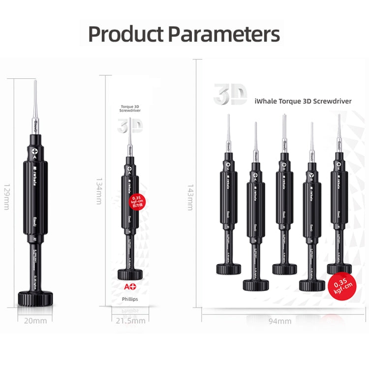 3 in 1 QianLi iWhale Special S2 Steel Magnetic Torque 3D Screwdriver, Model:A/B/C - Screwdriver by QIANLI | Online Shopping UK | buy2fix