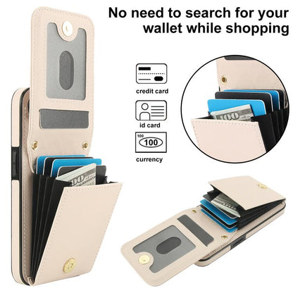 For iPhone 16e YM015 Crossbody Rhombic Card Bag RFID Phone Case(White) - iPhone 16e Cases by buy2fix | Online Shopping UK | buy2fix