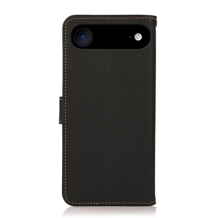 For iPhone 17 Air KHAZNEH Custer Genuine Leather RFID Phone Case(Black) - iPhone 17 Air Cases by buy2fix | Online Shopping UK | buy2fix