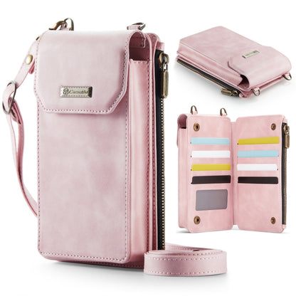 CaseMe Me40 Vertical Multifunctional Shoulder Crossbody Phone Bag(Pink) by CaseMe