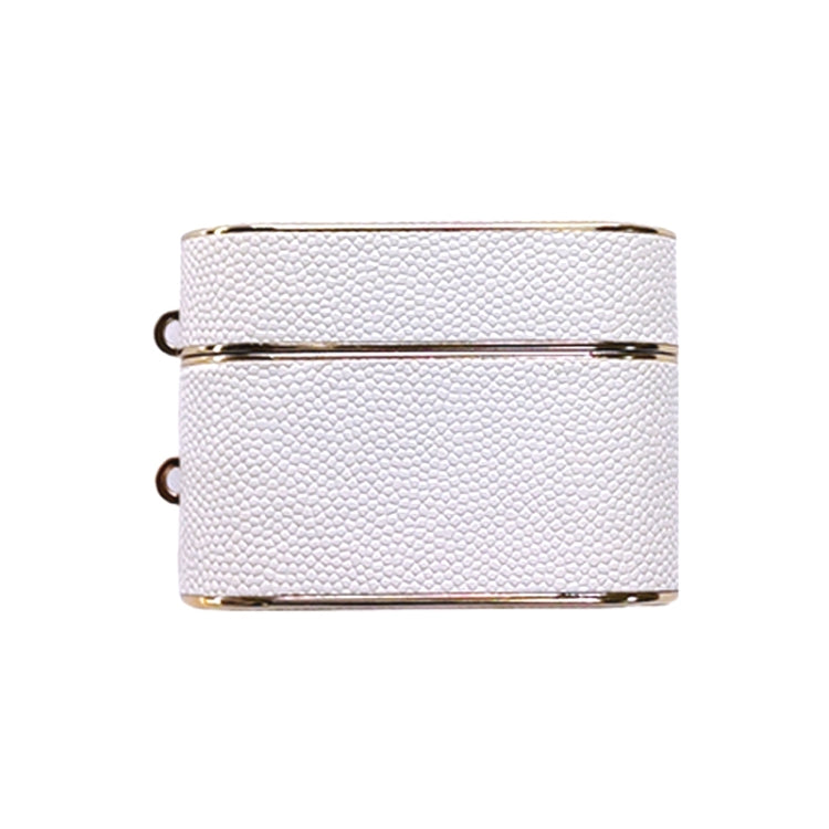 For AirPods Pro 2 Cylindrical Ball Texture Bluetooth Earphone Protective Case(White) by buy2fix