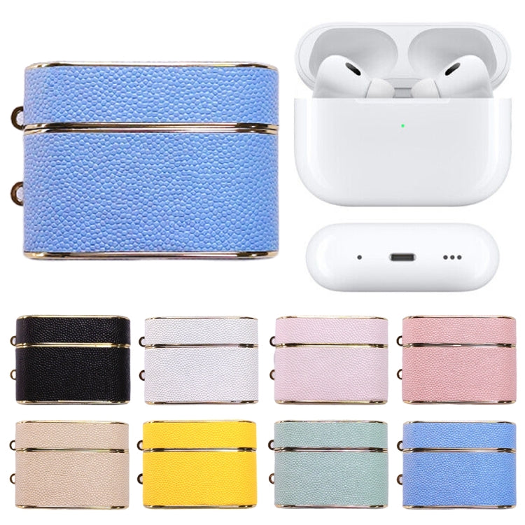 For AirPods Pro 2 Cylindrical Ball Texture Bluetooth Earphone Protective Case(White) by buy2fix
