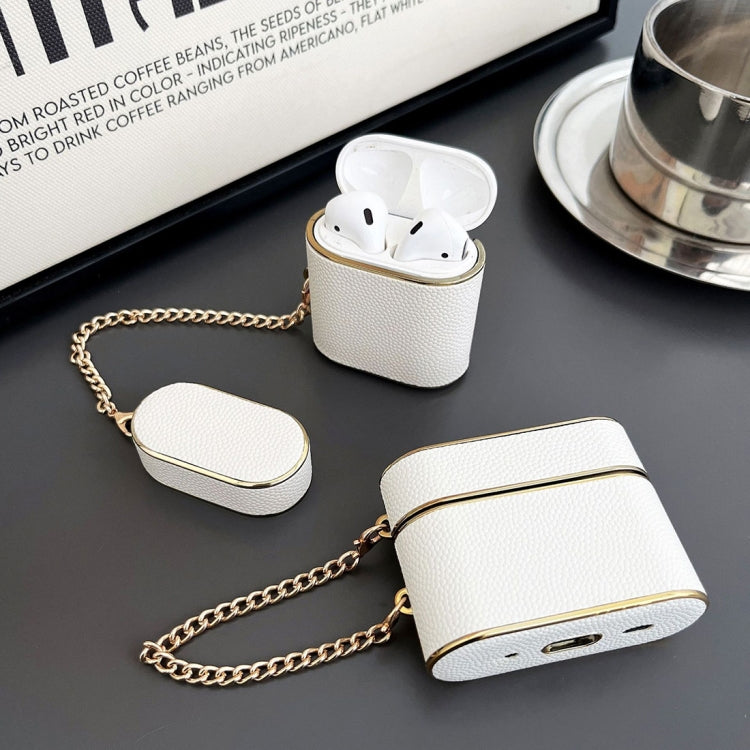 For AirPods Pro 2 Cylindrical Ball Texture Bluetooth Earphone Protective Case(White) by buy2fix