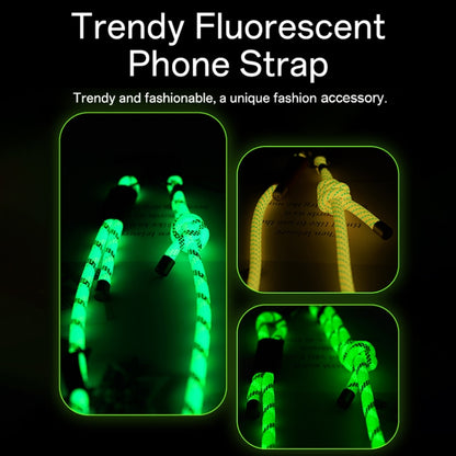 ROCK Multifunctional Luminous Phone Crossbody Lanyard Wrist Lanyard(Fluorescent Green) - Lanyards & Wrist Straps by ROCK | Online Shopping UK | buy2fix
