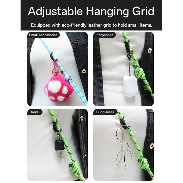 ROCK Multifunctional Luminous Phone Crossbody Lanyard Wrist Lanyard(Fluorescent Green) - Lanyards & Wrist Straps by ROCK | Online Shopping UK | buy2fix
