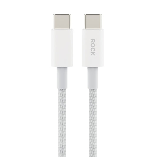 ROCK Z20 60W USB-C / Type-C to USB-C / Type-C Fast Charging Data Cable, Length:1m(Grey White) - USB-C & Type-C Cable by ROCK | Online Shopping UK | buy2fix