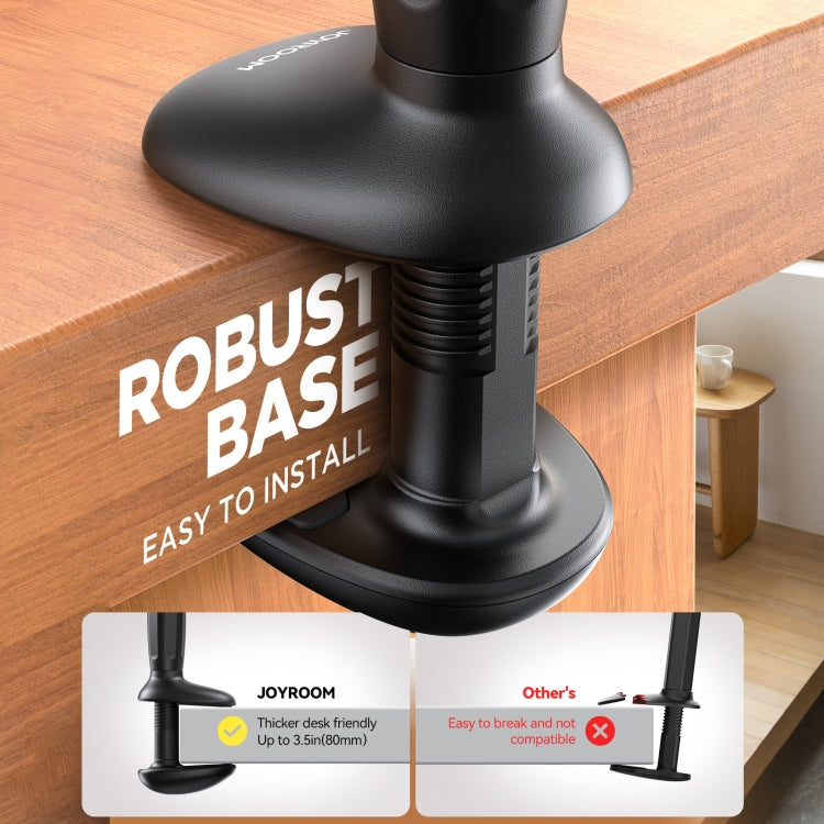 JOYROOM JR-ZS389 Lazy Desktop Phone Holder(Black) - Lazy Bracket by JOYROOM | Online Shopping UK | buy2fix