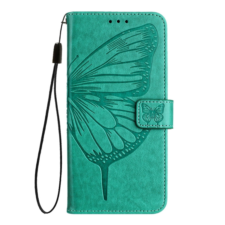 For Tecno Spark Go 2024 / Spark 20C Embossed Butterfly Leather Phone Case(Green) by buy2fix