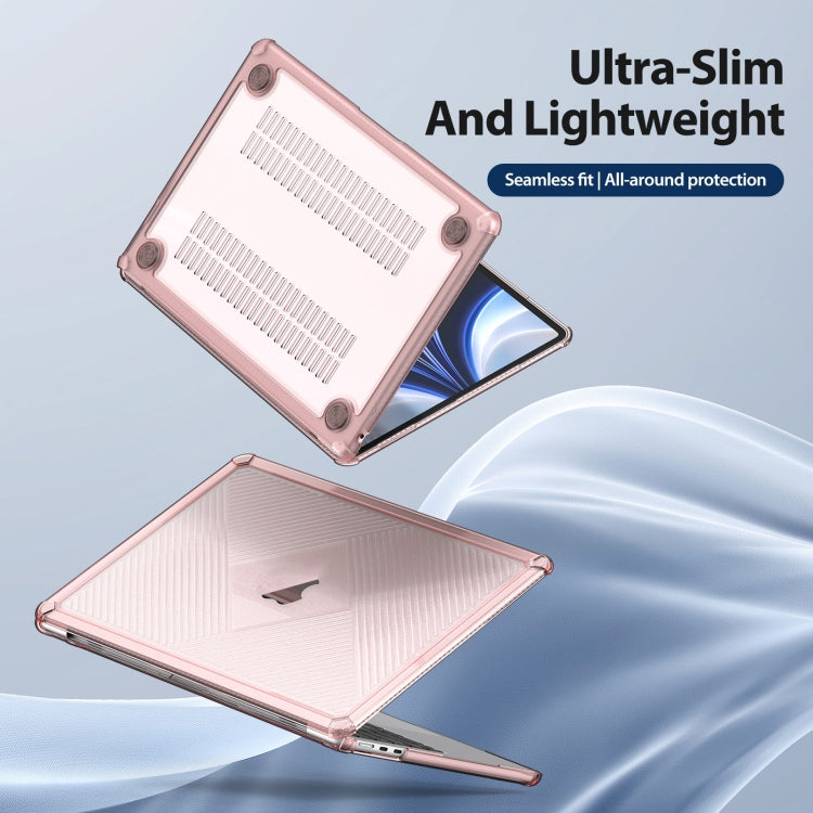 For MacBook Air 13.6 2022/2024 A2681 DUX DUCIS LCGH Laptop Frosted Protective Case(Pink) - MacBook Air Cases by DUX DUCIS | Online Shopping UK | buy2fix