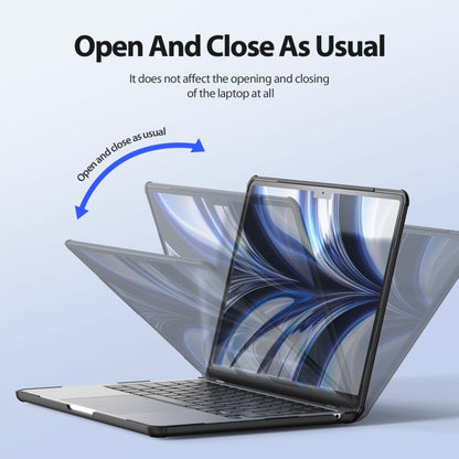 For MacBook Pro 13.3 2016-2021 DUX DUCIS LCGH Laptop Frosted Protective Case(Black) by DUX DUCIS