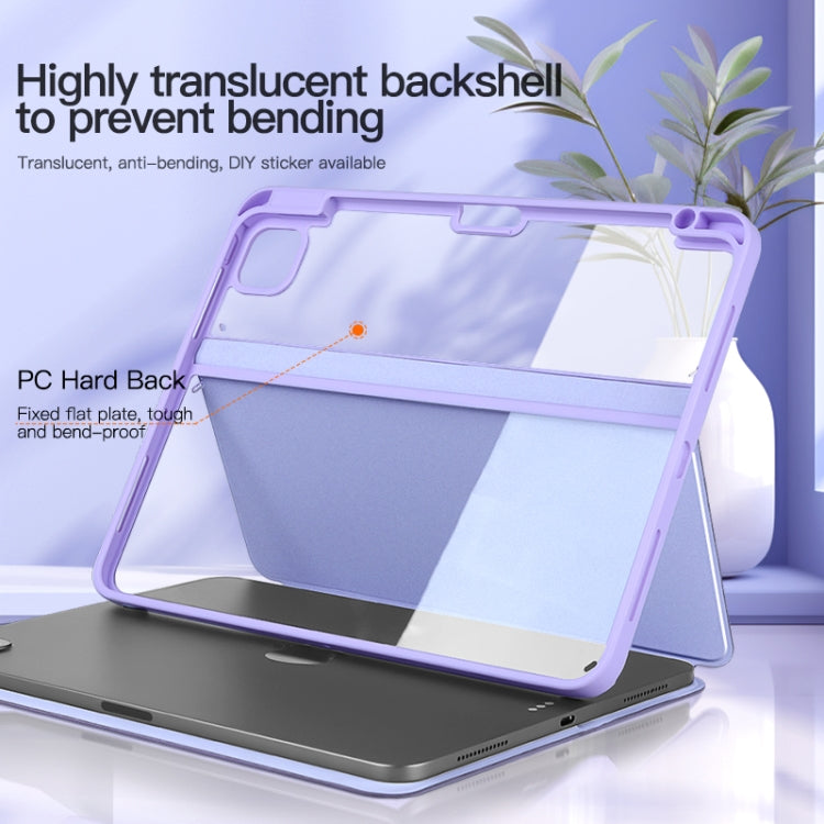 For iPad Pro 9.7 / 9.7 2018 / 2017 2-Fold Clear Acrylic Leather Tablet Case(Black) - iPad 9.7 (2018) & (2017) Cases by buy2fix | Online Shopping UK | buy2fix