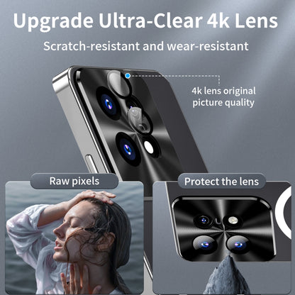 For Motorola Edge 50 Pro Frosted Metal MagSafe Magnetic Phone Case(Silver) - Motorola Cases by buy2fix | Online Shopping UK | buy2fix