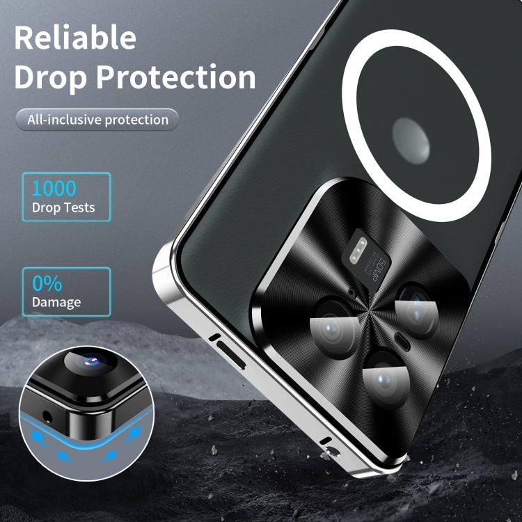 For Motorola Moto X50 Ultra Frosted Metal MagSafe Magnetic Phone Case(Silver) - Motorola Cases by buy2fix | Online Shopping UK | buy2fix