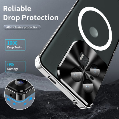For Motorola Moto X50 Ultra Frosted Metal MagSafe Magnetic Phone Case(Silver) - Motorola Cases by buy2fix | Online Shopping UK | buy2fix