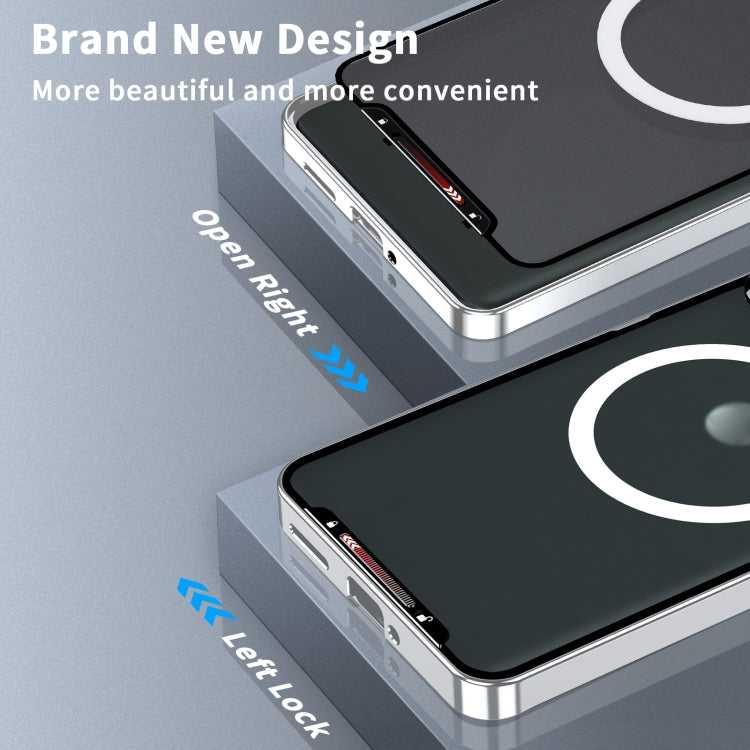 For Motorola Moto X50 Ultra Frosted Metal MagSafe Magnetic Phone Case(Silver) - Motorola Cases by buy2fix | Online Shopping UK | buy2fix