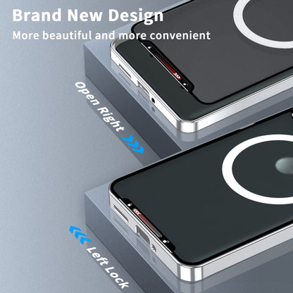 For Motorola Moto X50 Ultra Frosted Metal MagSafe Magnetic Phone Case(Silver) - Motorola Cases by buy2fix | Online Shopping UK | buy2fix