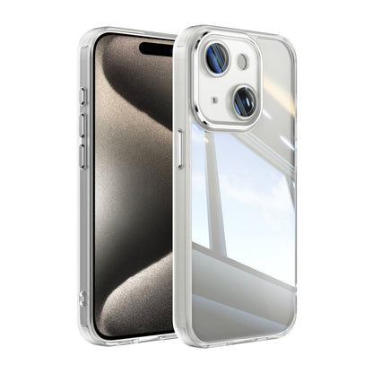 For iPhone 15 Acrylic Hybrid TPU Armor Shockproof Phone Case(Transparent) by buy2fix