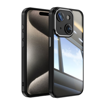 For iPhone 14 Acrylic Hybrid TPU Armor Shockproof Phone Case(Black) by buy2fix