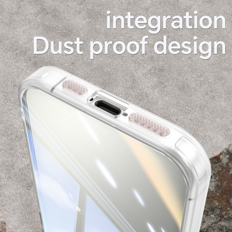For iPhone 14 Pro Acrylic Hybrid TPU Armor Shockproof Phone Case(Transparent) by buy2fix
