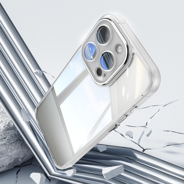 For iPhone 14 Pro Max Acrylic Hybrid TPU Armor Shockproof Phone Case(Transparent) by buy2fix