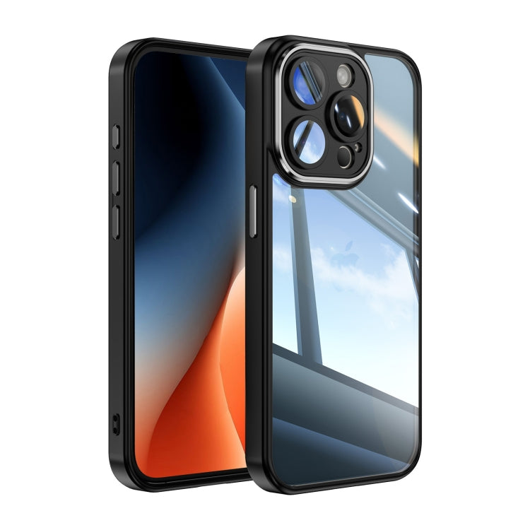 For iPhone 13 Pro Max Acrylic Hybrid TPU Armor Shockproof Phone Case(Black) by buy2fix