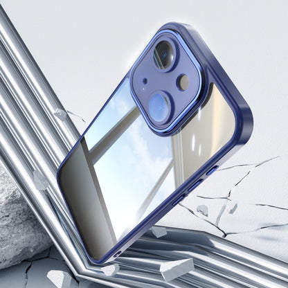 For iPhone 13 Acrylic Hybrid TPU Armor Shockproof Phone Case(Blue) by buy2fix