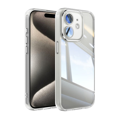 For iPhone 12 Acrylic Hybrid TPU Armor Shockproof Phone Case(Transparent) by buy2fix